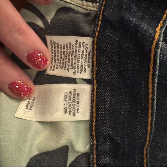 Lucky Brand Blue Straight Jeans - Picture 5 of 6